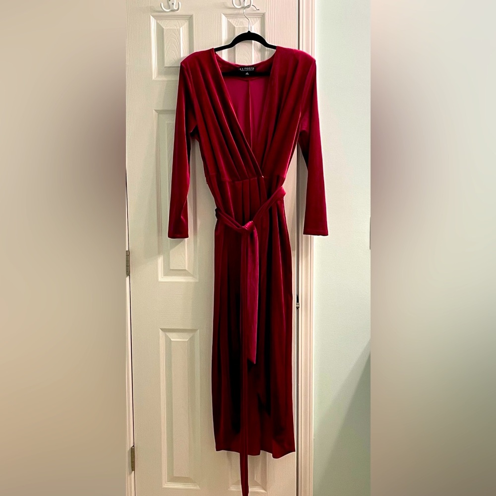 Eloquii Velvet Wrap Dress